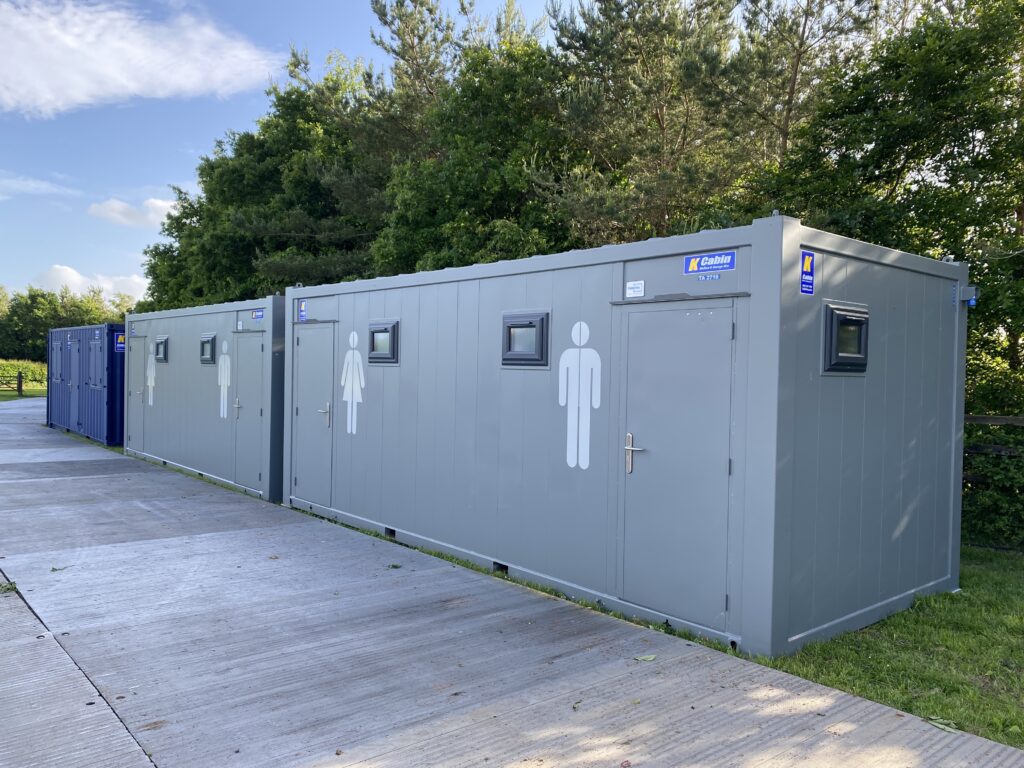 K Cabin Deluxe Toilets At The Irish Open Tournament 2022 - Toilet Hire Northern Ireland