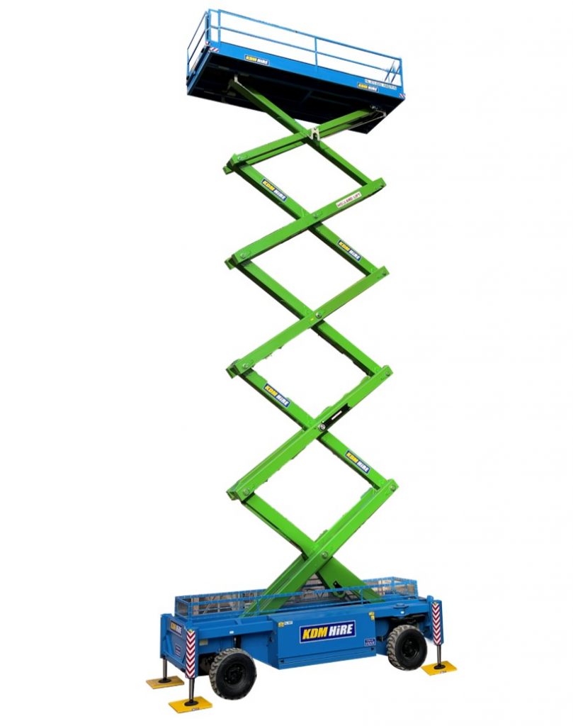 Mega Diesel Scissor Lift 27.5m - KDM Hire